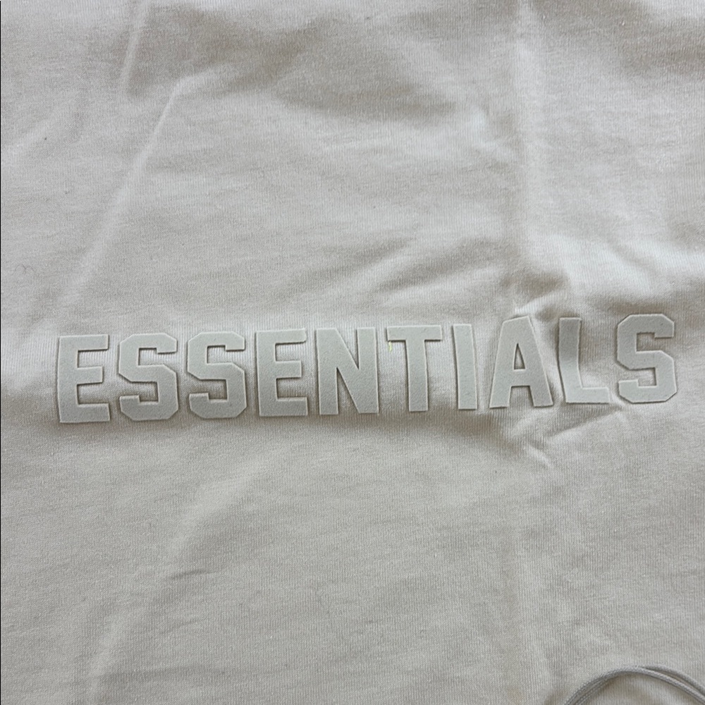 Essentials Cream Short Sleeve Tee - Picture 2 of 6